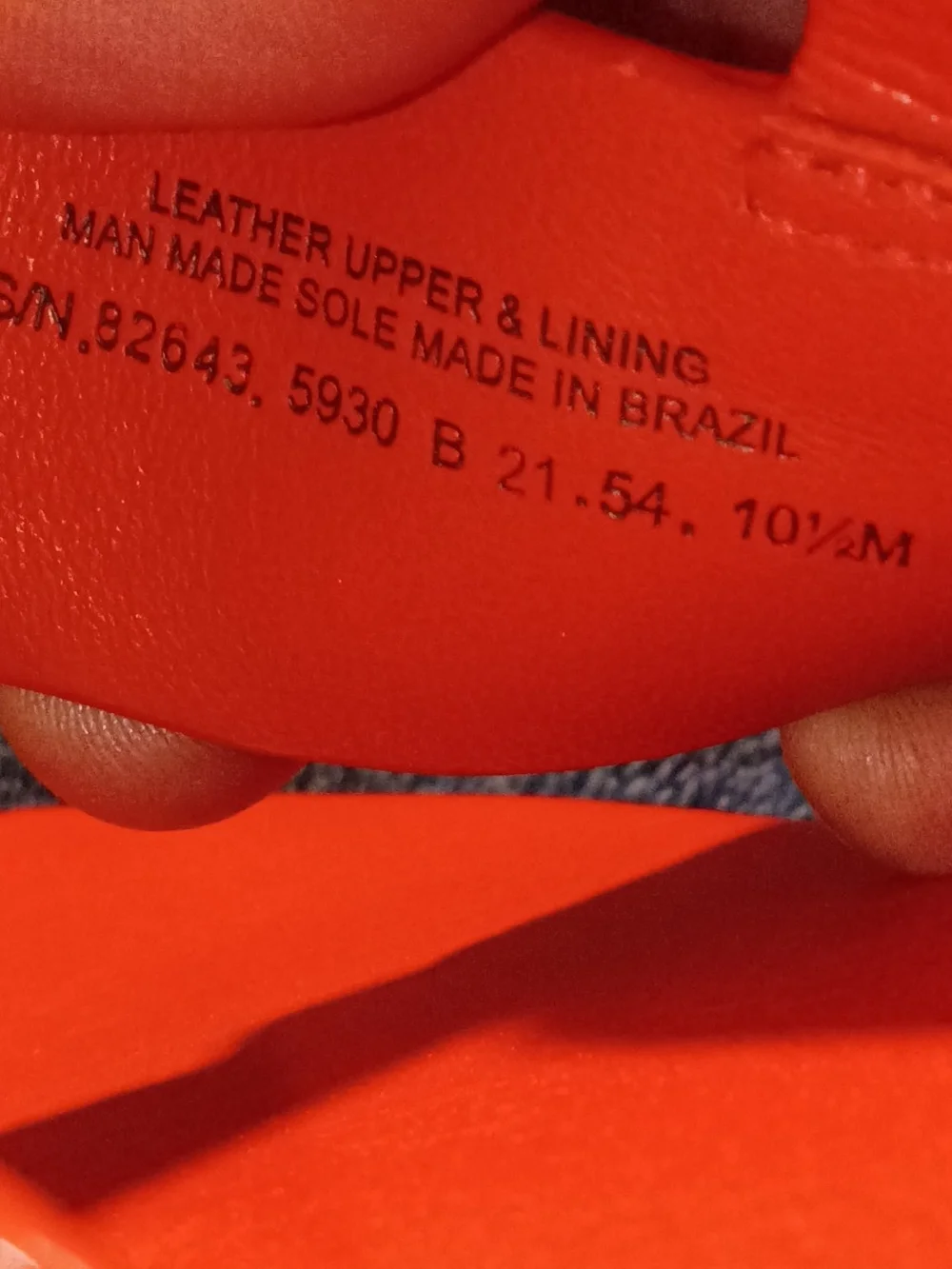 Tory Burch Orange Leather Thong Sandals